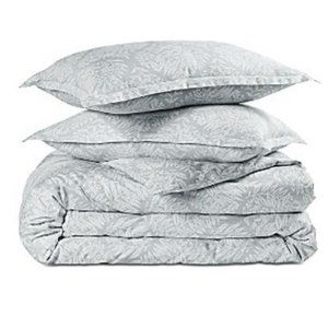 Sky Woodblock Flora Full/Queen Duvet Cover set.